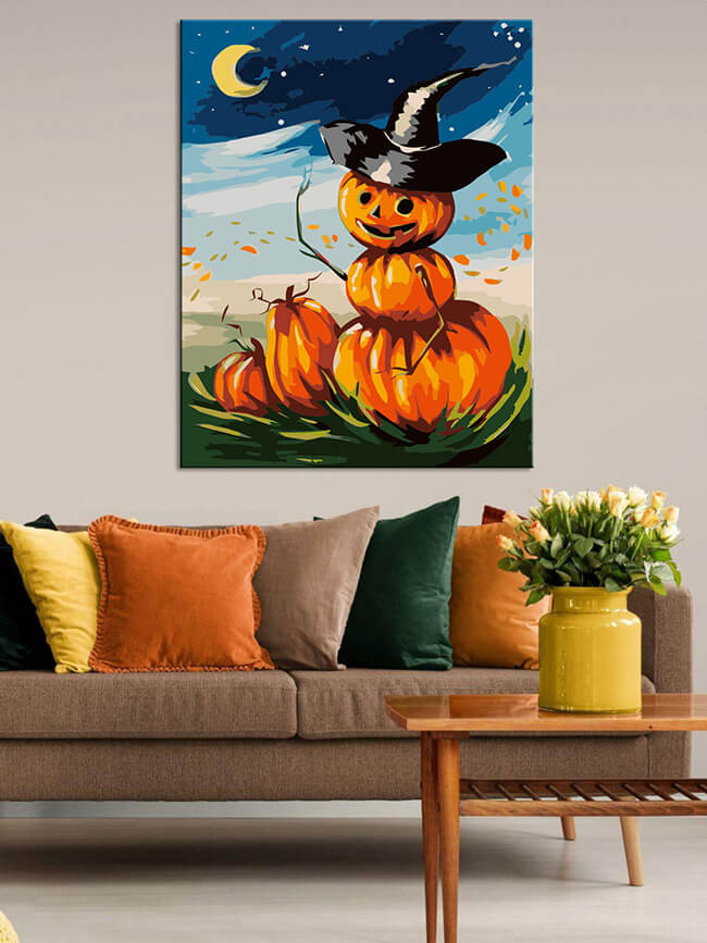 Paint By Numbers Pumpkin Halloween