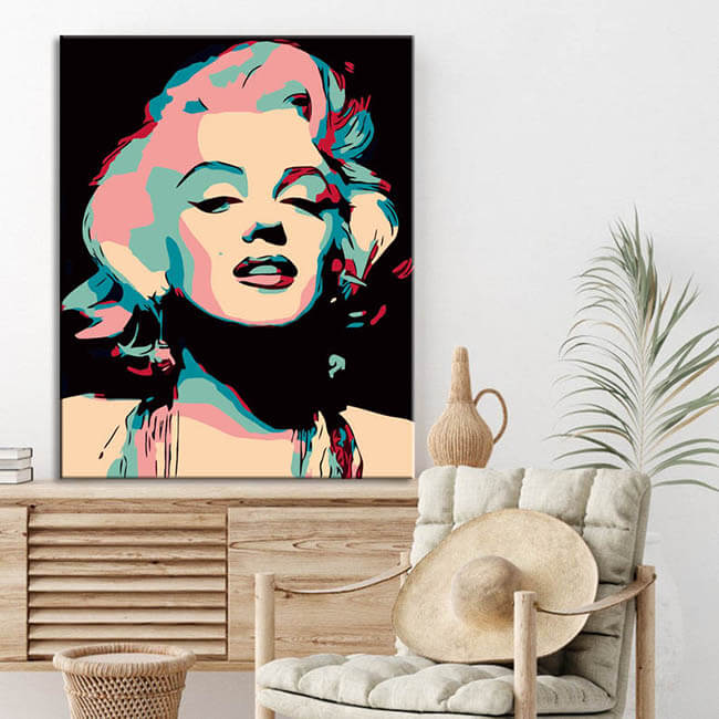 Paint by Numbers marilyn monroe portrait