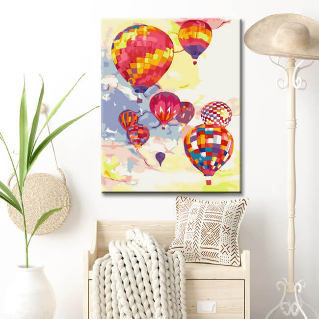 Paint by Numbers hot air balloon